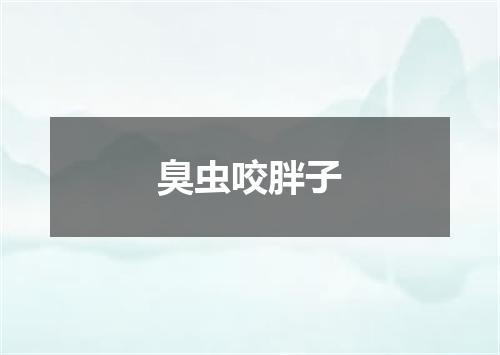 臭虫咬胖子