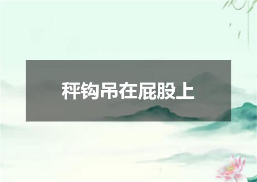 秤钩吊在屁股上