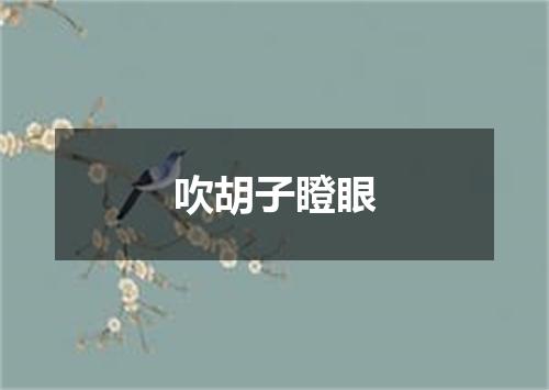 吹胡子瞪眼