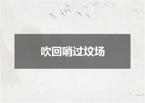 吹回哨过坟场