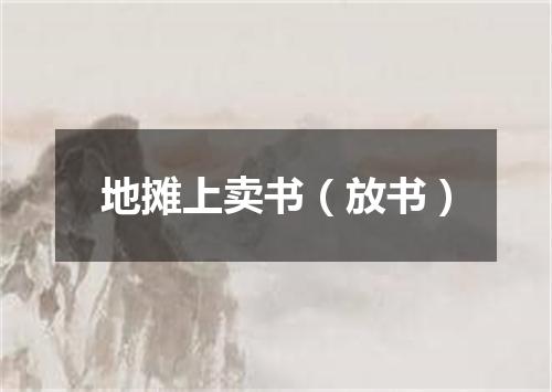 地摊上卖书（放书）