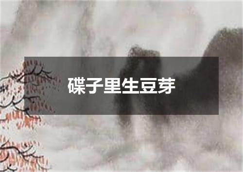 碟子里生豆芽