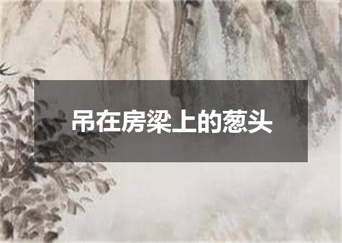 吊在房梁上的葱头
