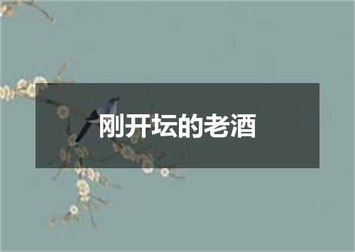 刚开坛的老酒