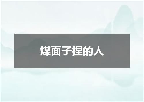 煤面子捏的人
