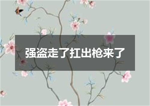 强盗走了扛出枪来了