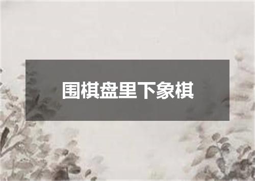围棋盘里下象棋