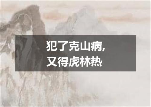 犯了克山病,又得虎林热