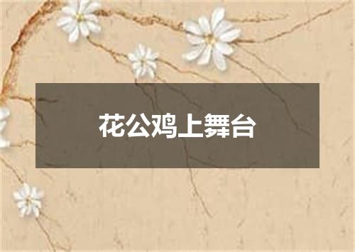 花公鸡上舞台