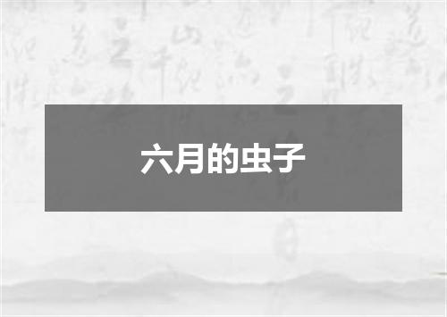 六月的虫子