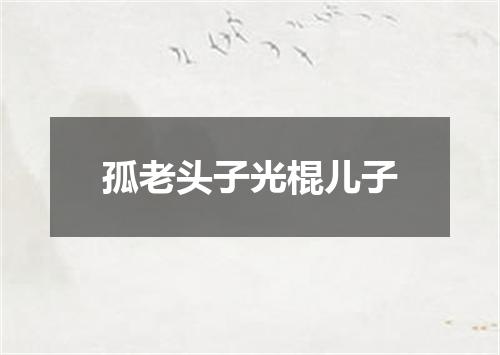 孤老头子光棍儿子