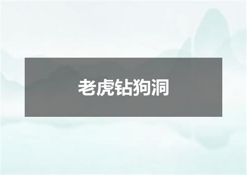 老虎钻狗洞
