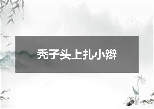 秃子头上扎小辫