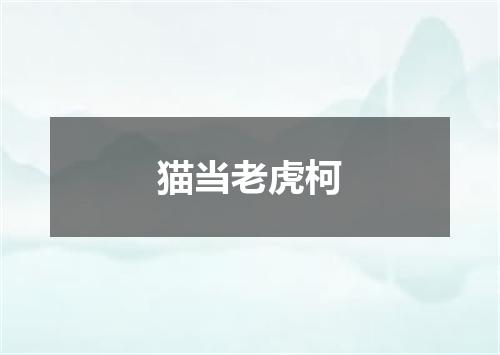猫当老虎柯