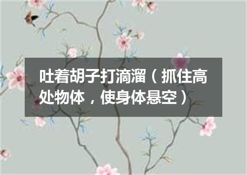 吐着胡子打滴溜（抓住高处物体，使身体悬空）