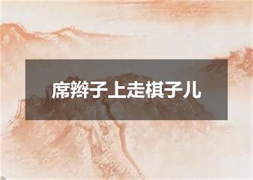席辫子上走棋子儿