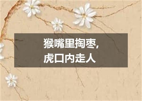 猴嘴里掏枣,虎口内走人
