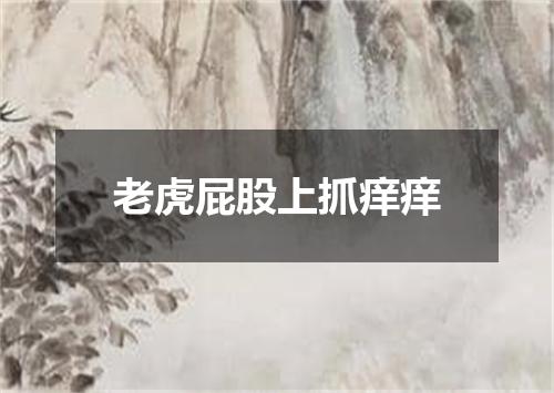 老虎屁股上抓痒痒