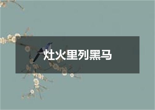 灶火里列黑马