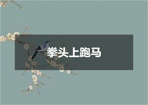 拳头上跑马