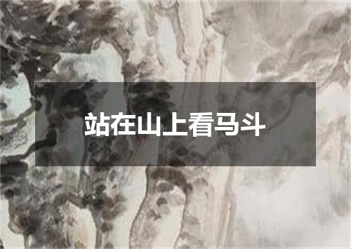 站在山上看马斗