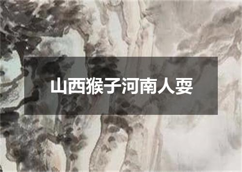 山西猴子河南人耍