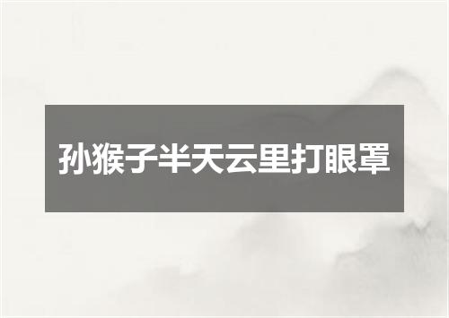 孙猴子半天云里打眼罩