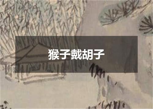 猴子戴胡子