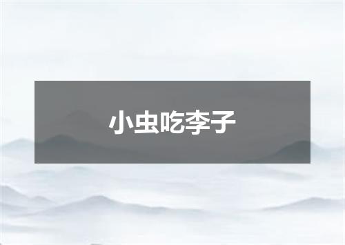 小虫吃李子
