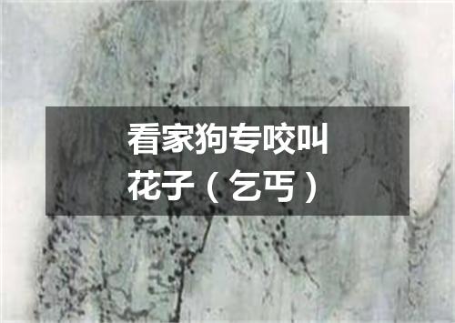 看家狗专咬叫花子（乞丐）