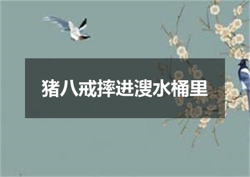猪八戒摔进溲水桶里