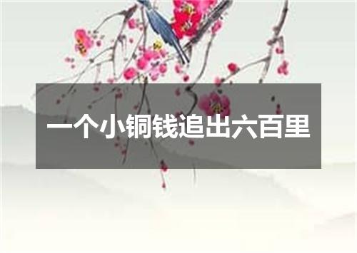 一个小铜钱追出六百里