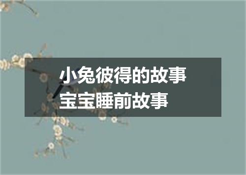 小兔彼得的故事宝宝睡前故事