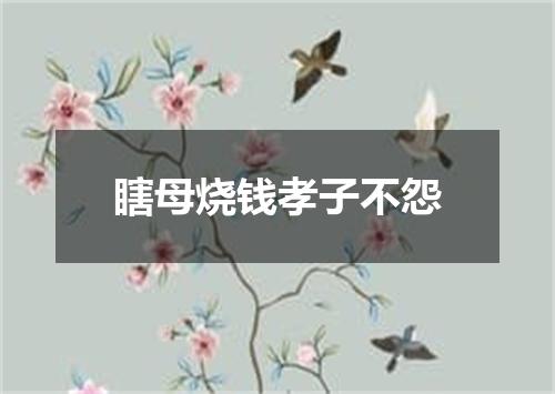 瞎母烧钱孝子不怨