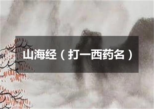 山海经（打一西药名）