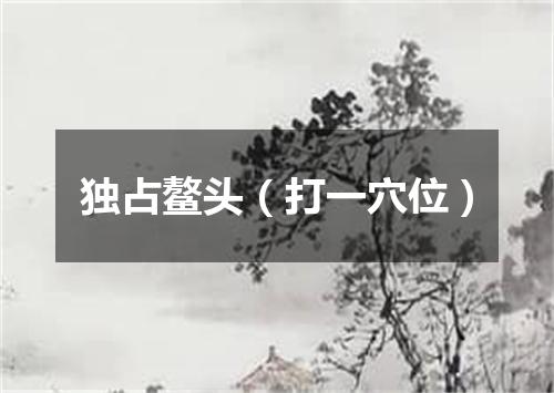 独占鳌头（打一穴位）