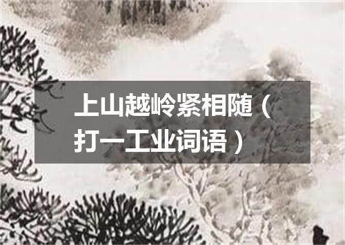 上山越岭紧相随（打一工业词语）