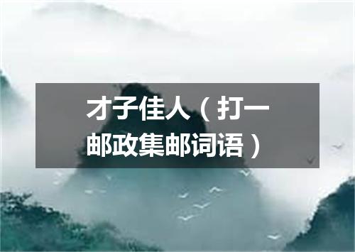 才子佳人（打一邮政集邮词语）