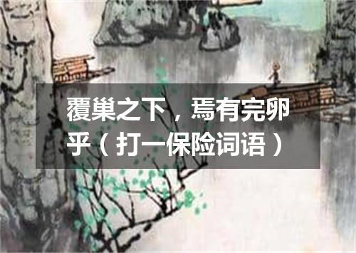 覆巢之下，焉有完卵乎（打一保险词语）