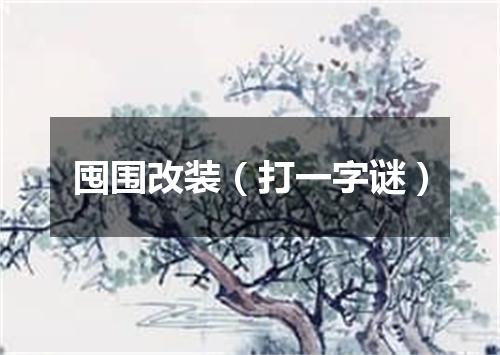囤围改装（打一字谜）