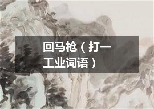 回马枪（打一工业词语）