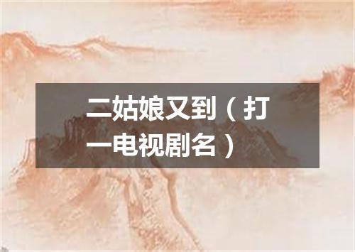 二姑娘又到（打一电视剧名）