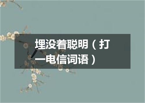 埋没着聪明（打一电信词语）