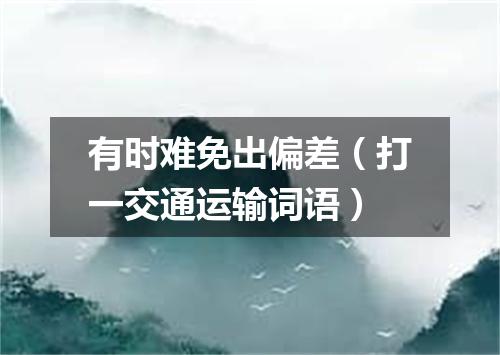 有时难免出偏差（打一交通运输词语）