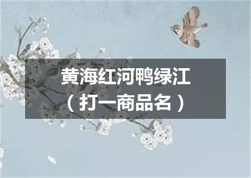 黄海红河鸭绿江（打一商品名）