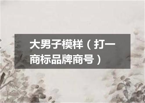 大男子模样（打一商标品牌商号）