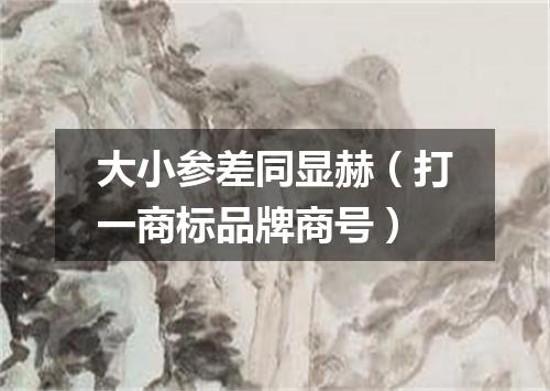大小参差同显赫（打一商标品牌商号）