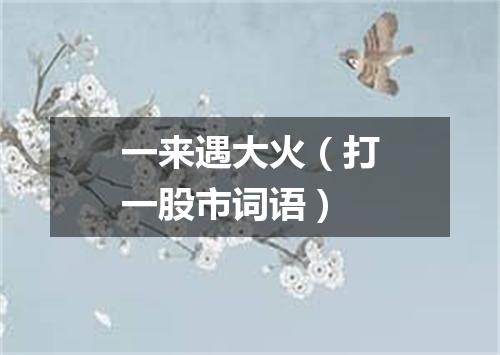 一来遇大火（打一股市词语）