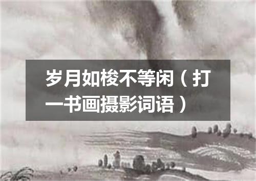 岁月如梭不等闲（打一书画摄影词语）