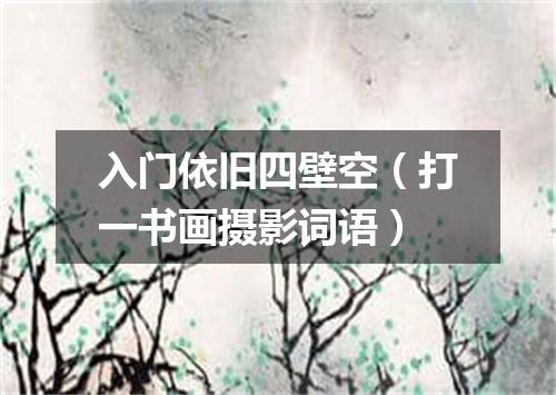 入门依旧四壁空（打一书画摄影词语）